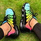 Women Sneakers 2024 Fashion Rainbow Color Platform Shoes Casual Walking Shoes Comforable Outdoor Ladies Vulcanized Shoes