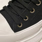 Genuine New Platform Sneakers For Women Autumn High Top Canvas White Shoes Casual Thick Bottom Vulcanized Shoes