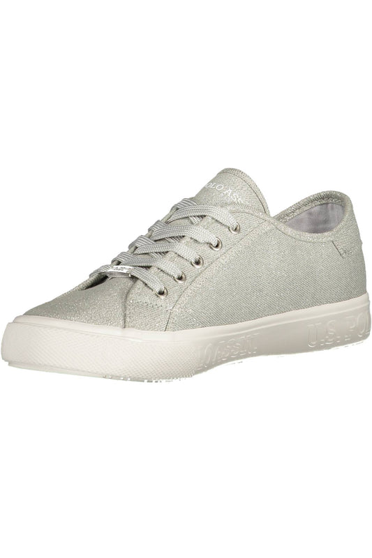 US POLO ASSN. SPORTS SHOES WOMAN SILVER-2