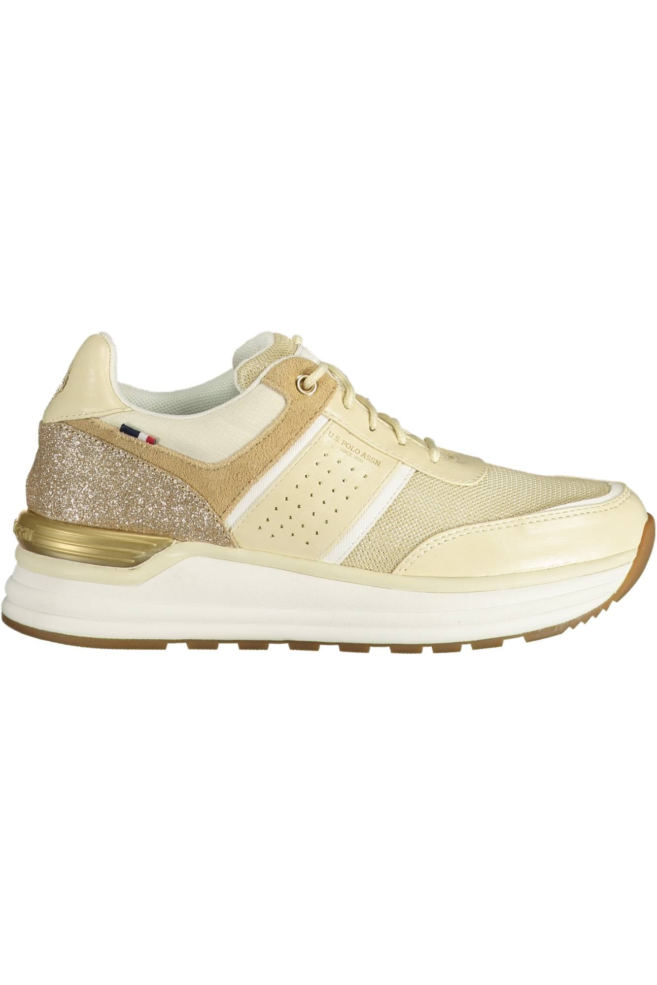 US POLO ASSN. BEIGE WOMEN'S SPORTS SHOES-0