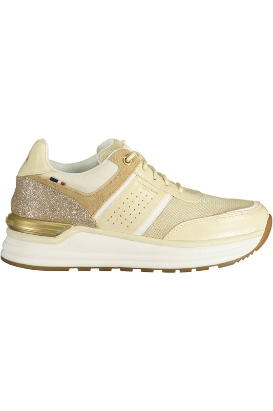 US POLO ASSN. BEIGE WOMEN'S SPORTS SHOES-0