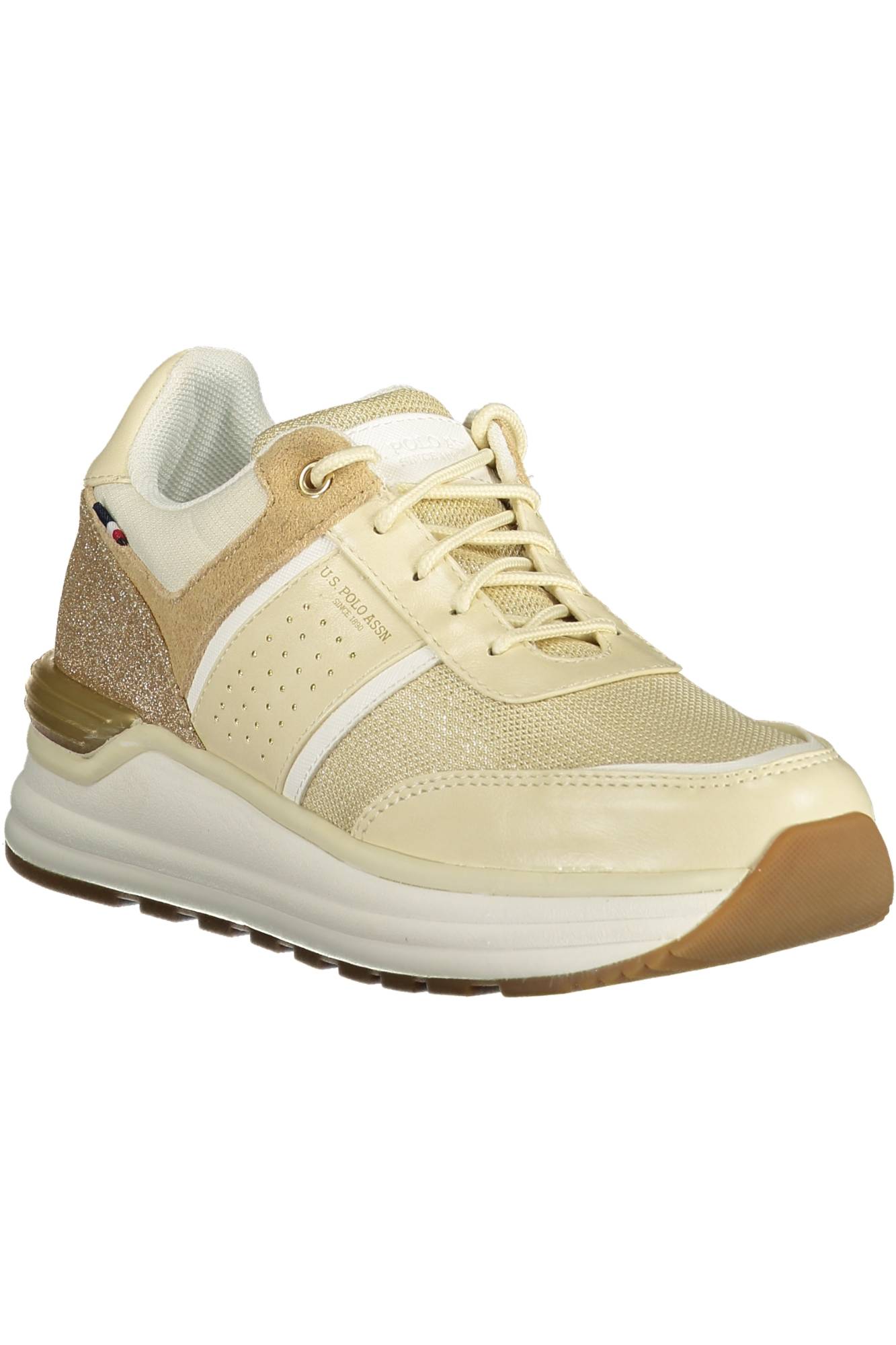US POLO ASSN. BEIGE WOMEN'S SPORTS SHOES-1
