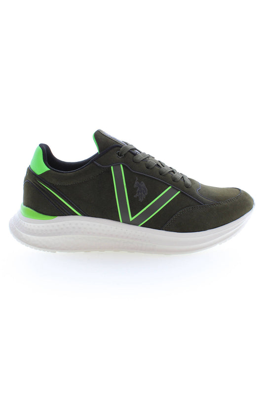 US POLO BEST PRICE GREEN MEN'S SPORTS SHOES-0