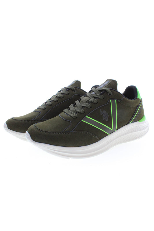 US POLO BEST PRICE GREEN MEN'S SPORTS SHOES-2